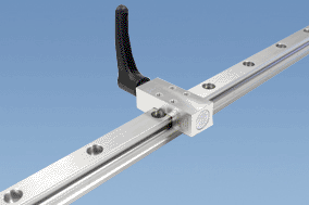 Clamping elements for linear rails